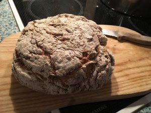 Fertig gebackenes Treberbrot